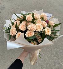 Букет Кремовые розы Латте в Махновке