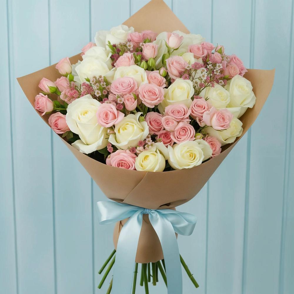 Букет цветов из: Розы в Махновке