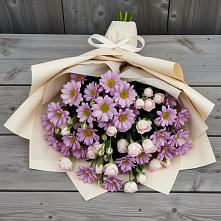 Букет цветов из:  Розы и Хризантемы в Махновке