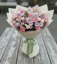 Букет цветов из:  Розы и Хризантемы #REPLACE_PRED# Махновке