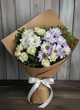 Букет цветов из:  Хризантемы и Розы в Махновке