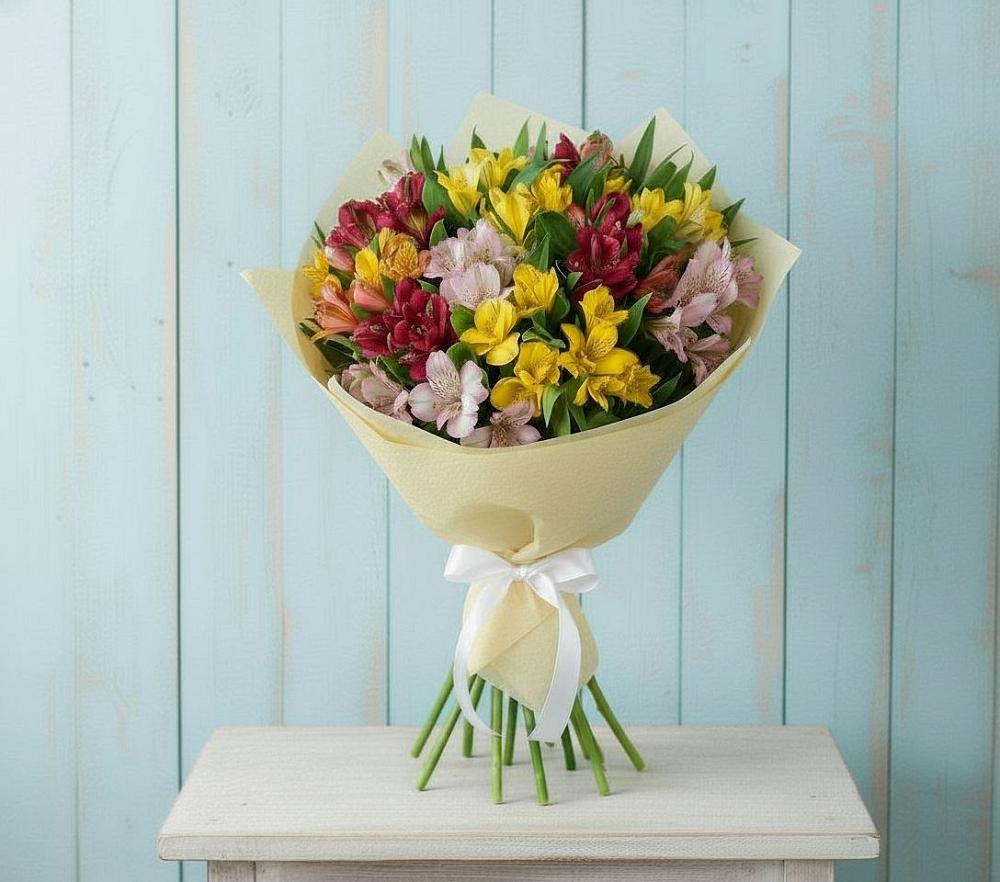 Букет цветов из: Альстромерии в Махновке