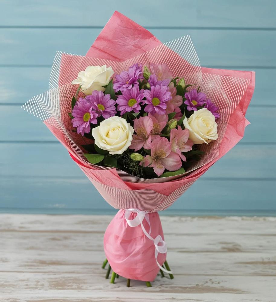 Букет цветов из: Герберы в Махновке