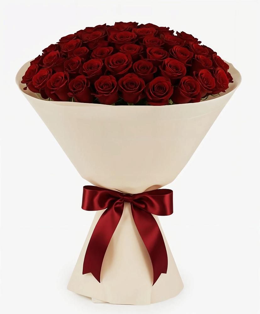 Букет 101 Бордовая роза Блэк Бакарра в Махновке