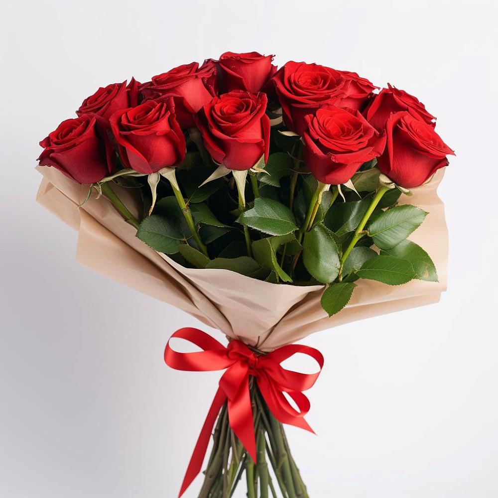 Букет 11 Красных роз Эдлесс Лав в Махновке
