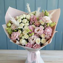 Букет цветов из:  Альстромерии и Розы в Махновке