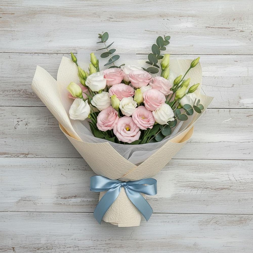 Букет цветов из: Лизиантусы в Махновке